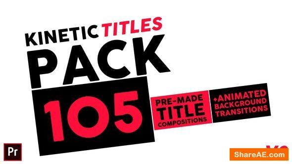 Videohive Kinetic Titles Pack - Premiere Pro