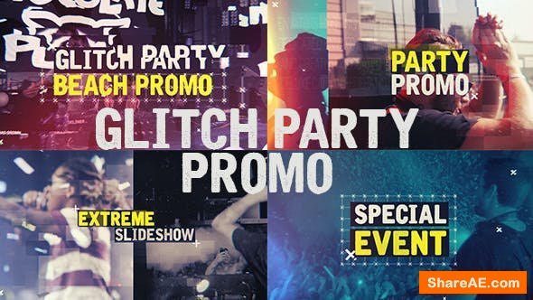 Videohive Glitch Party Promo