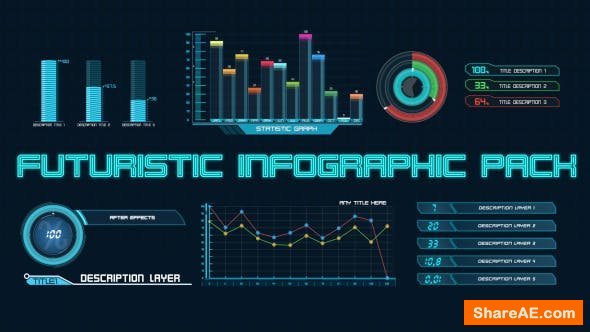 Videohive Futuristic Infographic Pack