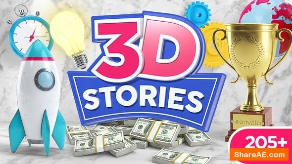 Videohive 3D STORIES | Icons Explainer Toolkit v2