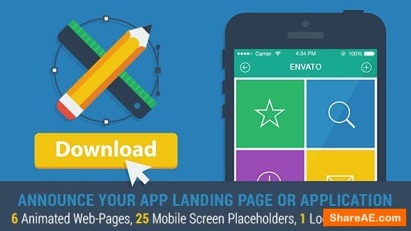 Videohive Mobile App Landing Page Promo