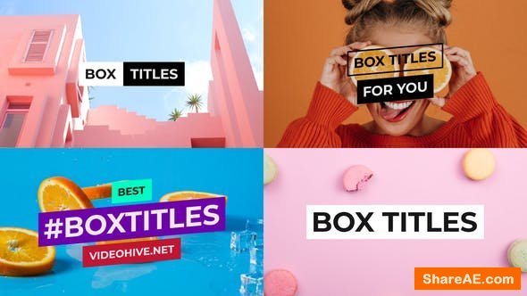Videohive BOX Titles and Lower Thirds for After Effects