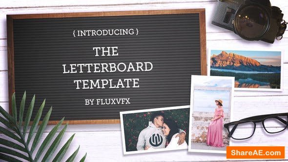 Videohive Letter Board Flat Lay Kit
