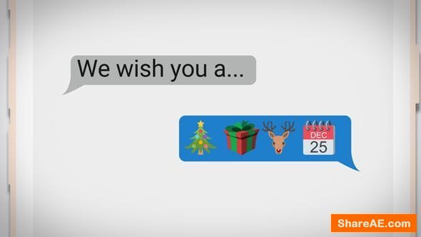 Videohive Text Messaging Holiday Greeting