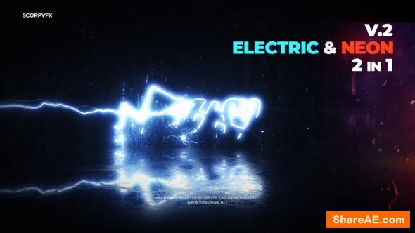Videohive Electric and Neon Logo Reveal