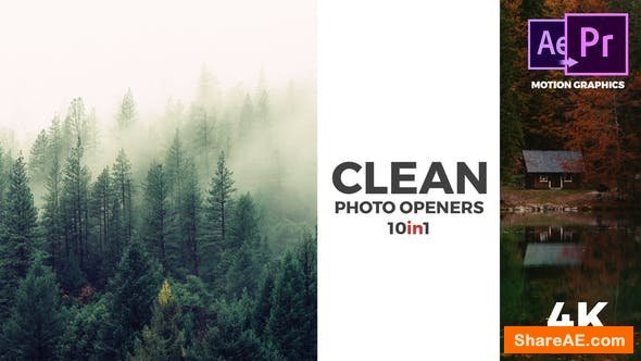 Videohive Clean Photo Openers - Logo Reveal - Premiere Pro