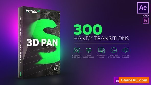 Videohive 3D Transitions