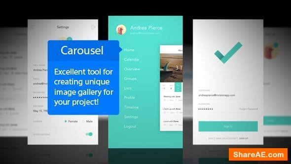 Videohive Carousel Mobile App Mockup