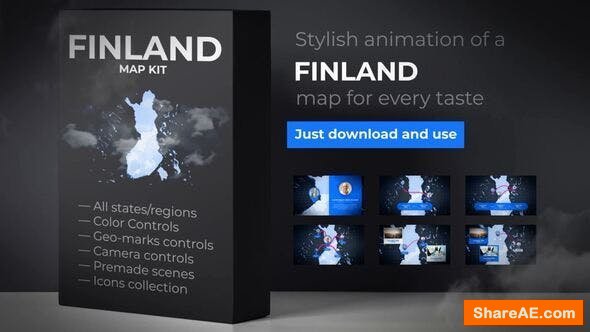 Videohive Finland Map - Republic of Finland Map Kit