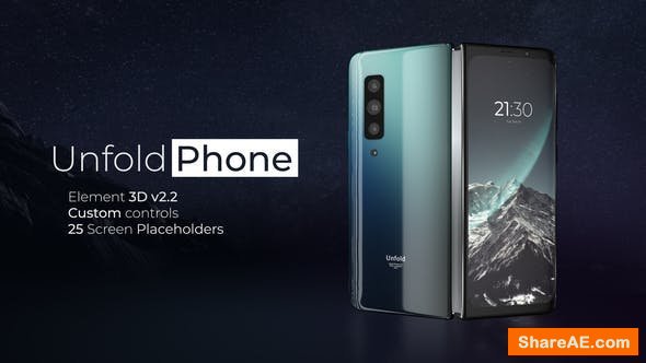 Videohive Unfold Phone - A Foldable Phone Promo