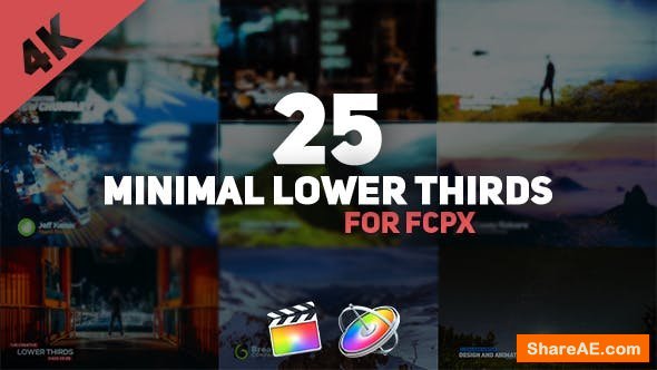 Videohive FCPX Minimal Lower Thirds Pack - Final Cut Pro