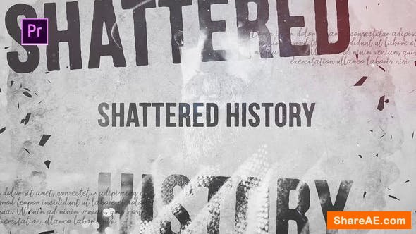 Videohive Shattered History - Premiere Pro