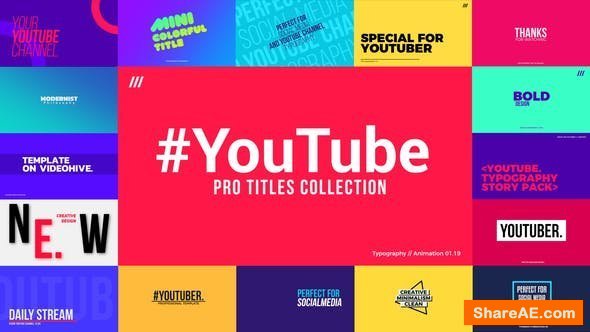 Videohive YouTube Titles Collection for Final Cut Pro X