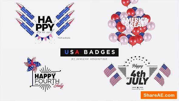 Videohive USA Badges - Final Cut Pro