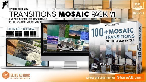 Videohive Transitions Mosiac Pack - Toolkit