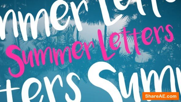 Videohive Summer Letters