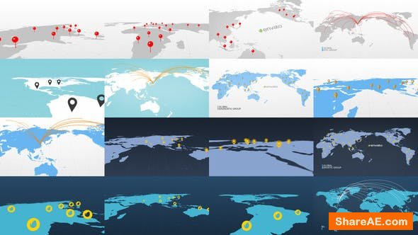 Videohive World Map 23660232 