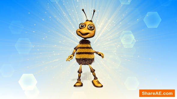 Videohive Happy Bee Logo Reveal