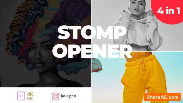 Videohive Typography Stomp Opener