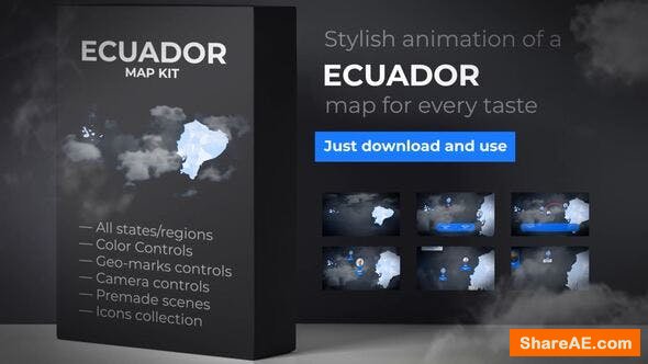 Videohive Ecuador Map - Republic of Ecuador Map Kit