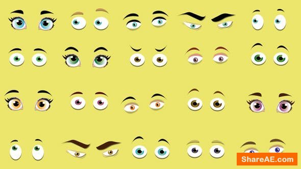 Videohive Cartoon Eyes - Motion Graphics