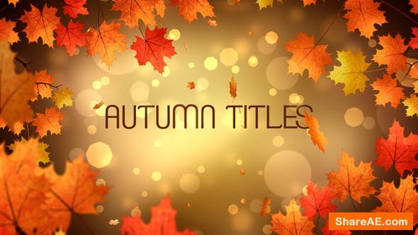 Videohive Autumn Titles 24779626 