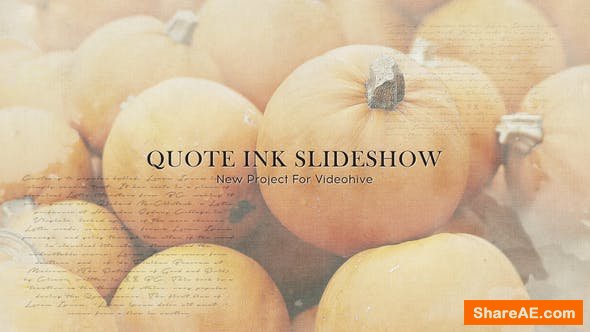 Videohive Quote Ink Slideshow