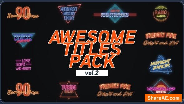 Videohive Awesome Title Pack 2