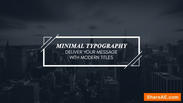 Videohive Minimal Modern Typography