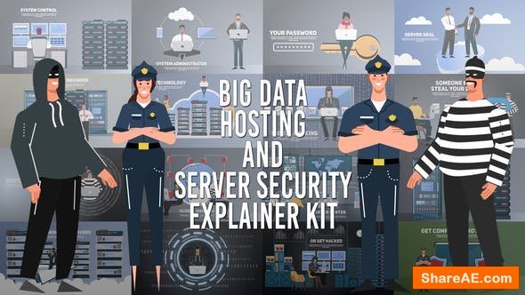 Videohive Big Data Hosting and Server Security Explainer Kit