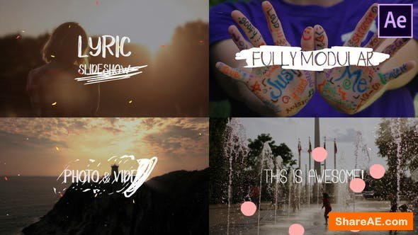 Videohive Lyric Slideshow | After Effects