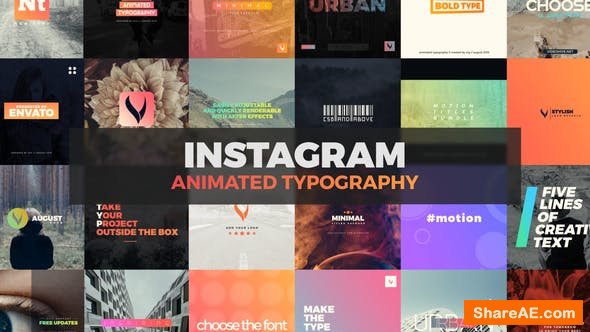 Videohive Instagram Typography