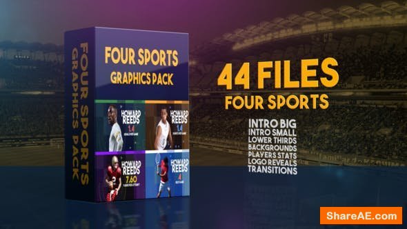 Videohive Four Sports Graphics Pack