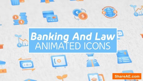 Videohive Banking and Law Modern Animated Icons