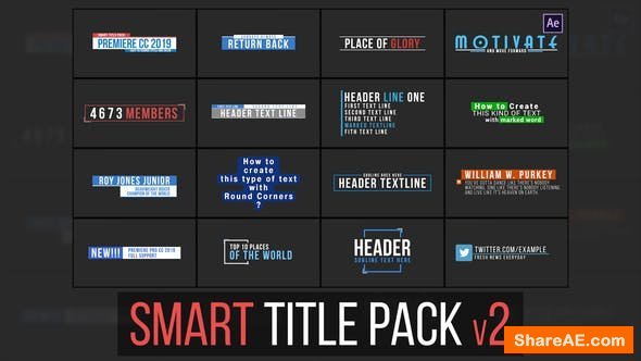 Videohive Smart Title Pack v2