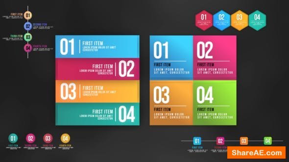 Videohive Infographic Animated Lists