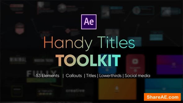 Videohive Handy Titles Toolkit