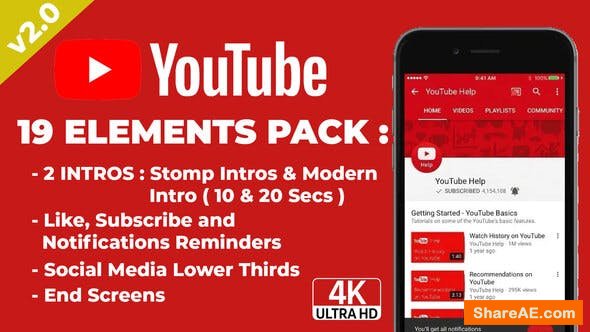 Videohive Youtuber Subscribe & End Screens v2.0