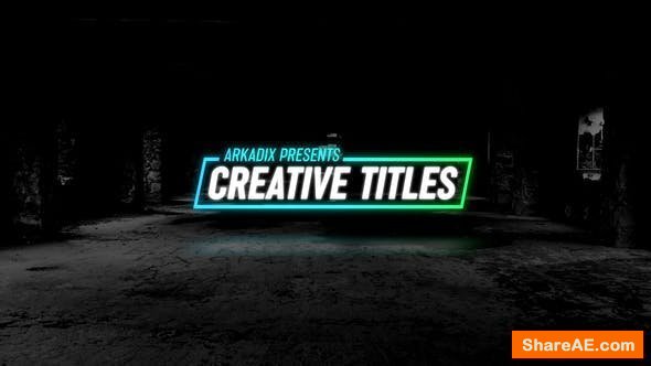 Videohive Creative Titles 4k