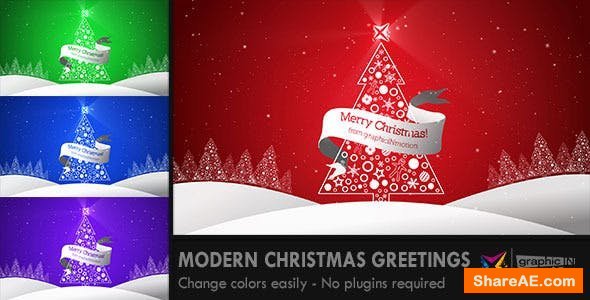 Videohive Modern Christmas Greetings