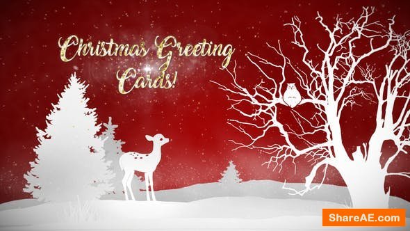 Videohive Christmas Greeting Cards