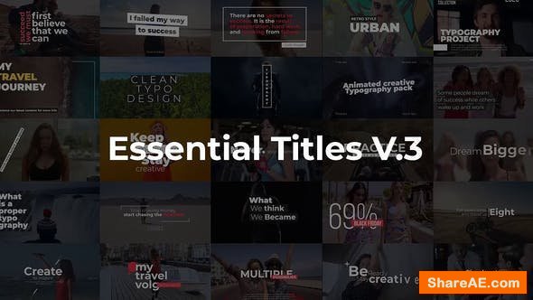 Videohive Essential Titles V.3