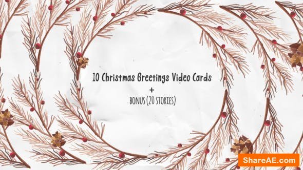 Videohive Christmas Greeting Video Cards