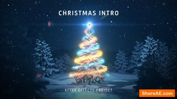 Videohive Christmas Tree Intro