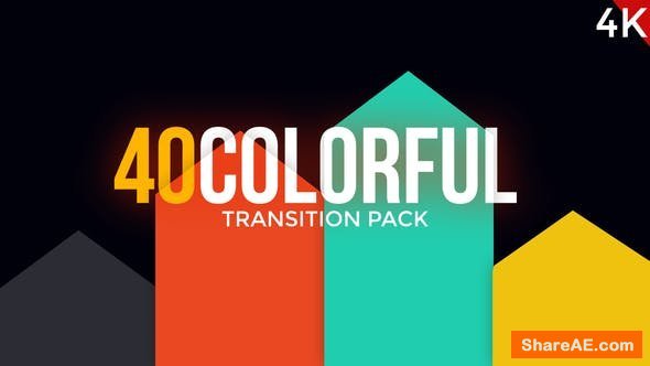 Videohive Modern Colorful Transitions Pack - Premiere Pro