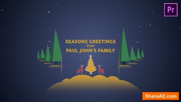 Videohive Parallax Christmas Greetings - Premiere Pro