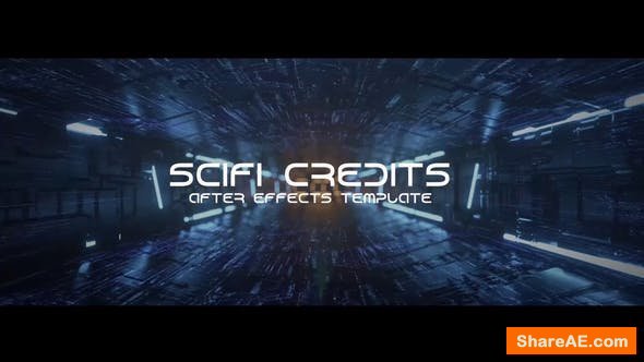 Videohive Sci-fi Tunnel Credits