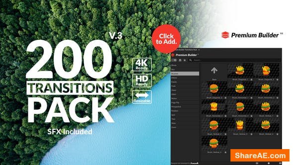 Videohive Transitions Pack v3 21721120