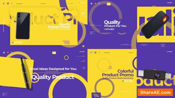 Videohive Colorful Product Promo