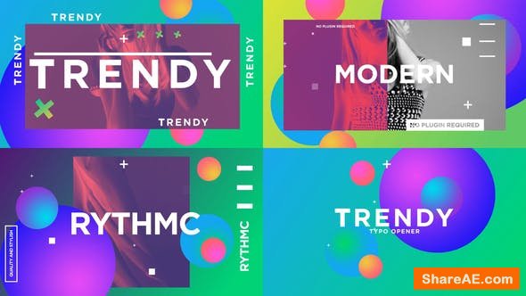 Videohive Trendy Typo Opener 24917748 